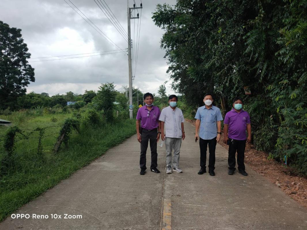 ลงพื้นที่ตรวจงานโครงการก่อสร้างขยายเขตท่อน้ำประปาหมู่บ้าน อำเภอบ้านตาก