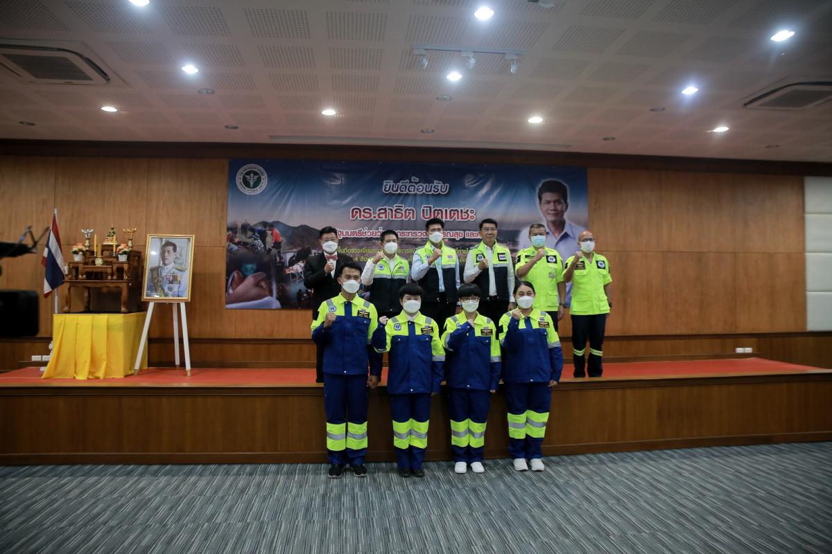 นายกองค์การบริหารส่วนจังหวัดตาก ร่วมต้อนรับดร.สาธิต ปิตุเตชะ รัฐมนตรีช่วยว่าการกระทรวงสาธารณสุข