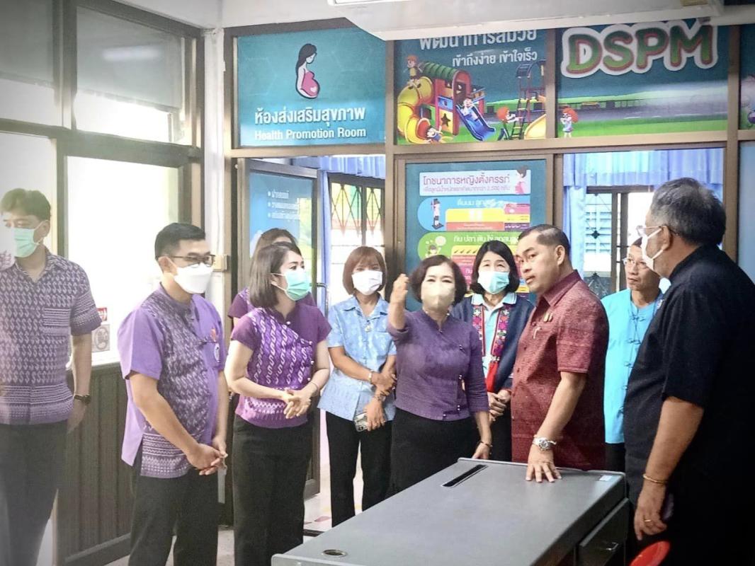 รองปลัดองค์การบริหารส่วนจังหวัดตาก ร่วมต้อนรับนายศิริพันธ์ ศรีกงพลี รองอธิบดีกรมส่งเสริมปกครองท้องถิ่น ณ รพ.สต.บ้านปากห้วยไม้งาม
