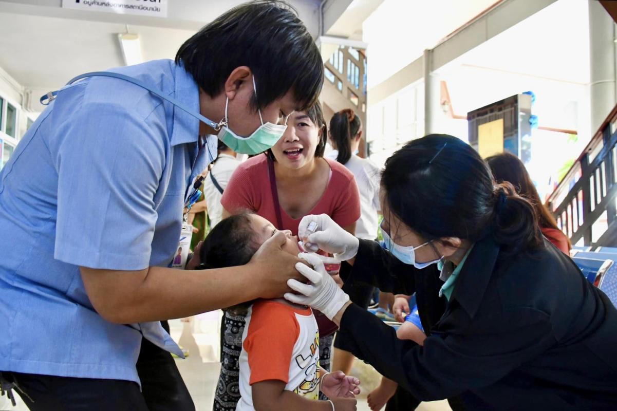 ปลัดองค์การบริหารส่วนจังหวัดตาก เป็นประธานเปิดการรณรงค์ให้วัคซีนป้องกันโปลิโอ ของสถานบริการสาธารณสุข  สังกัดองค์การบริหารส่วนจังหวัดตาก ปี 2567 