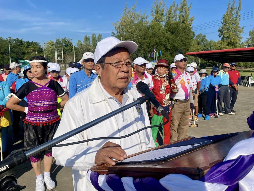 รองนายกองค์การบริหารส่วนจังหวัดตาก เป็นประธานเปิดโครงการแข่งขันกีฬา อบจ.ตากคัพ ประจำปีงบประมาณ พ.ศ. 2567 (ครั้งที่ 2) กีฬาวู้ดบอล