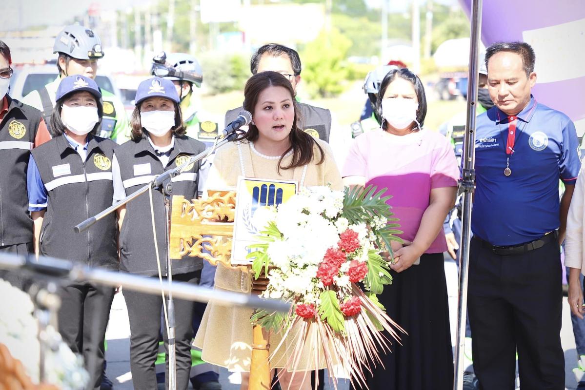 รองนายกองค์การบริหารส่วนจังหวัดตาก ร่วมงานเปิดศูนย์ปฏิบัติการป้องกันและลดอุบัติเหตุทางถนนช่วงเทศกาลปีใหม่ พ.ศ. 2567