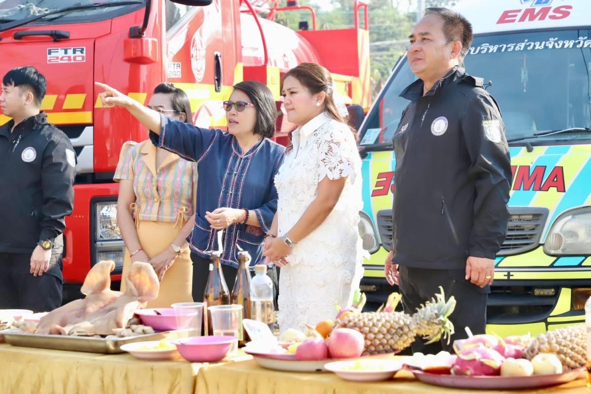 นายก อบจ.ตาก เป็นประธานในพิธีทำบุญศูนย์ป้องกันและบรรเทาสาธารณภัย อบจ.ตาก