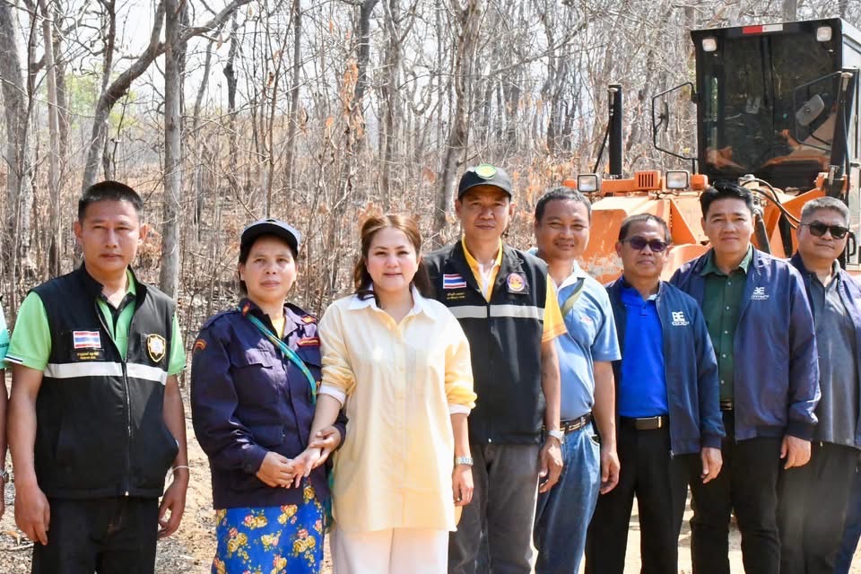 นายก อบจ.ตาก ลงพื้นที่ตรวจการทำงานของเครื่องจักรกล ในพื้นที่ ต.ด่านแม่ละเมา อ.แม่สอด จ.ตาก