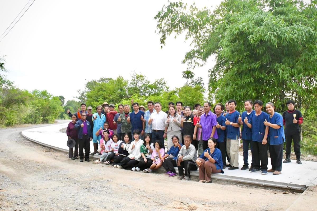 นายก อบจ.ตาก ลงพื้นที่ตรวจติดตามงานปรับปรุงถนนในพื้นที่ ต.โป่งแดง เชื่อม ต.น้ำรึม อ.เมือง จ.ตาก