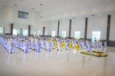 พิธีวางพานพุ่มและพิธีถวายบังคม เนื่องในวันคล้ายวันพระบรมราชสมภพ พระบาทสมเด็จพระบรมชนกาธิเบศร มหาภูมิพลอดุลยเดชมหาราช บรมนาถบพิตร วันชาติ และวันพ่อแห่งชาติ 5 ธันวาคม 2563 