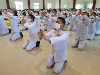 พิธีวางพานพุ่มและพิธีถวายบังคม เนื่องในวันคล้ายวันพระบรมราชสมภพ พระบาทสมเด็จพระบรมชนกาธิเบศร มหาภูมิพลอดุลยเดชมหาราช บรมนาถบพิตร วันชาติ และวันพ่อแห่งชาติ 5 ธันวาคม 2563 