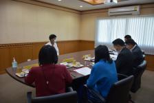 ภาพบรรยากาศการสอบภาคความเหมาะสมกับตำแหน่ง ( สัมภาษณ์ ) พนักงานจ้างตามภารกิจ ( ผู้มีทักษะ ) 