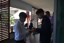 ภาพบรรยากาศการสอบภาคความเหมาะสมกับตำแหน่ง ( สัมภาษณ์ ) พนักงานจ้างตามภารกิจ ( ผู้มีทักษะ ) 