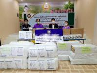 นายก อบจ.ตาก ลงพื้นที่ส่งมอบวัสดุอุปกรณ์ฯตามโครงการจัดซื้อวัสดุอุปกรณ์ป้องกันและควบคุมโรคติดต่อสำหรับสนับสนุนให้กับศูนย์พักคอย (CI)