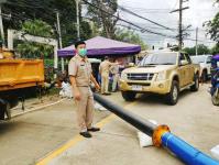 ลงพื้นที่ตรวจจุดติดตั้งเครื่องสูบน้ำและติดตามสถานการณ์น้ำท่วม ในพื้นที่ตำบลหัวเดียด และในพื้นที่บริเวณชุมชนหนองหลวง หลังศาลตากสิน