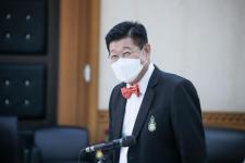 นายณัฐวุฒิ ทวีเกื้อกูลกิจ นายกองค์การบริหารส่วนจังหวัดตาก ร่วมต้อนรับและแสดงความยินดี กับนางสาวเปรมกมล ธีโรภาส รองปลัดองค์การบริหารส่วนจังหวัดเชียงใหม่ ในโอกาสได้รับการบรรจุแต่งตั้ง ในตำแหน่งปลัดองค์การบริหารส่วนจังหวัดตาก