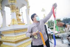 อบจ.ตาก จัดพิธีสักการะพระพุทธรูป และบวงสรวงพระพรหม พระภูมิ เจ้าที่ ประจำปี
