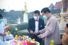 อบจ.ตาก จัดพิธีสักการะพระพุทธรูป และบวงสรวงพระพรหม พระภูมิ เจ้าที่ ประจำปี
