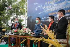 นายกองค์การบริหารส่วนจังหวัดตาก ในฐานะผู้อำนวยการอุทยานธรณีไม้กลายเป็นหินตาก ร่วมงานแถลงข่าวเตรียมจัดงาน “บันทึกสถิติโลก ไม้กลายเป็นหินที่ยาวที่สุดในโลก”