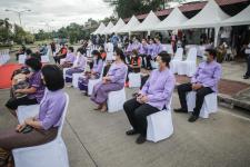 นายกองค์การบริหารส่วนจังหวัดตาก ในฐานะผู้อำนวยการอุทยานธรณีไม้กลายเป็นหินตาก ร่วมงานแถลงข่าวเตรียมจัดงาน “บันทึกสถิติโลก ไม้กลายเป็นหินที่ยาวที่สุดในโลก”