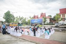 นายกองค์การบริหารส่วนจังหวัดตาก ในฐานะผู้อำนวยการอุทยานธรณีไม้กลายเป็นหินตาก ร่วมงานแถลงข่าวเตรียมจัดงาน “บันทึกสถิติโลก ไม้กลายเป็นหินที่ยาวที่สุดในโลก”