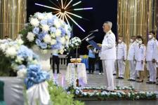 ปลัดองค์การบริหารส่วนจังหวัดตาก ร่วมพิธีวางพานพุ่มและจุดเทียนถวายพระพรชัย เนื่องในโอกาสมหามงคลเฉลิมพระชนมพรรษา สมเด็จพระนางเจ้าสิริกิติ์ พระบรมราชินีนาถ พระบรมราชชนนีพันปีหลวง