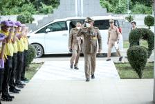 นายกองค์การบริหารส่วนจังหวัดตาก ร่วมให้การต้อนรับ พลเรือเอก พงษ์เทพ หนูเทพ องคมนตรีพร้อมด้วยคณะ และร่วมประชุม รับฟังการบรรยายสรุปสถานการณ์อุทกภัยในพื้นที่อำเภอสามเงา