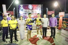 รองนายกองค์การบริหารส่วนจังหวัดตาก เป็นประธานในพิธีเปิดโครงการมวยไทย - มวยคาดเชือก งานตากสินมหาราชานุสรณ์ ประจำปี 2566 - 2567 