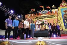 รองนายกองค์การบริหารส่วนจังหวัดตาก กล่าวรายงานวัตถุประสงค์ของการจัดงานตากสินมหาราชานุสรณ์