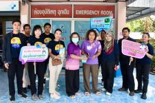 ฝ่ายประชาสัมพันธ์ อบจ.ตาก บุกตลาดนัดข้างโรงพยาบาลสามเงา!!!