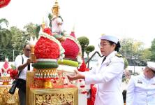 อบจ.ตาก ร่วมพิธีวางพานพุ่มเนื่องในวันสมเด็จพระเจ้าตากสินมหาราช ประจำปี 2568 