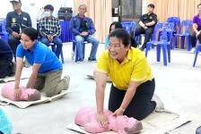 ฝ่ายป้องกันและบรรเทาสาธารณภัย อบจ.ตาก สนับสนุนวิทยากรในโครงการ "ตะโกน โยน ยื่น"
