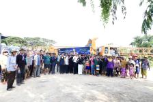  นายกจอย ลงพื้นที่ตรวจการทำงานของเครื่องจักร บ้านท่าไผ่ ต.ยกกระบัตร อ.สามเงา