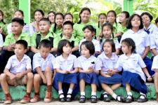 นายกจอย พบปะผู้บริหาร คณะครูและนักเรียนโรงเรียนบ้านห้วยนกแล อ.แม่ระมาด