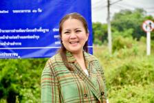 นายกจอย (นายก อบจ.ตาก) ลงพื้นที่ตรวจติดตามโครงการปรับปรุงถนน ในพื้นที่ อ.บ้านตาก - อ.สามเงา งบประมาณ 1,045,000 บาท