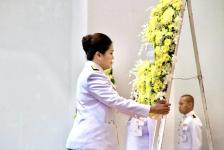 นายก อบจ.ตาก เข้าร่วมพิธีวางพวงมาลาถวายราชสักการะและถวายความเคารพ “วันนวมินทรมหาราช” 13 ตุลาคม 2568