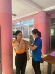 4/10/66 รพ.สต.บ้านสันป่าไร่ ฉีดวัคซีน HPV เข็ม 1 บุคลากรสาธารณสุข,ครู,อสม. ที่อายุไม่เกิน 45 ปี จำนวน 37 คน และฉีดวัคซีนนักเรียนชั้น ป.1,2,6 จำนวน 77 คน