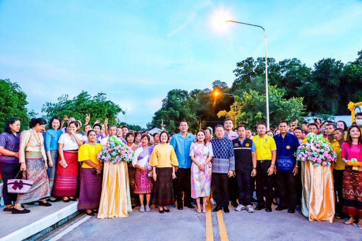 นายกจอย เปิดสะพานข้ามลำห้วยแม่ท้อ เชื่อมเส้นทาง 2 ตำบล